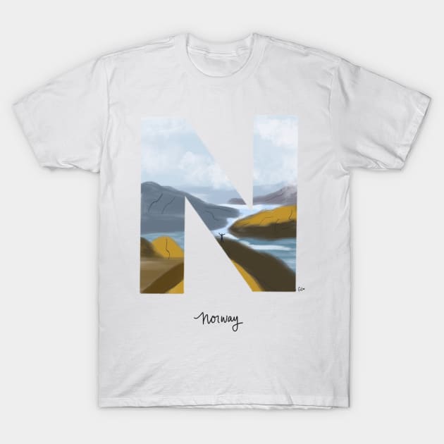 Bucket list destination - Norway T-Shirt by gabbadelgado